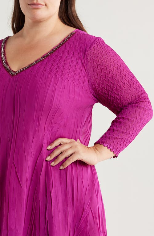 KOMAROV KOMAROV LAYERED HEM COCKTAIL DRESS