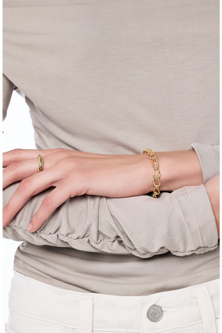 Violet Chain Bracelet, Alternate, color, GOLD