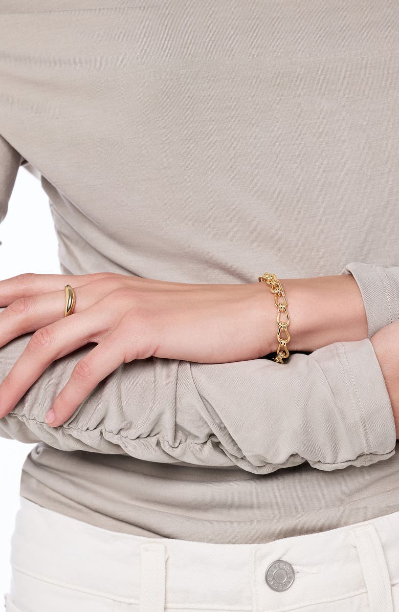 Ana Luisa Violet Chain Bracelet, Alternate, color, Gold