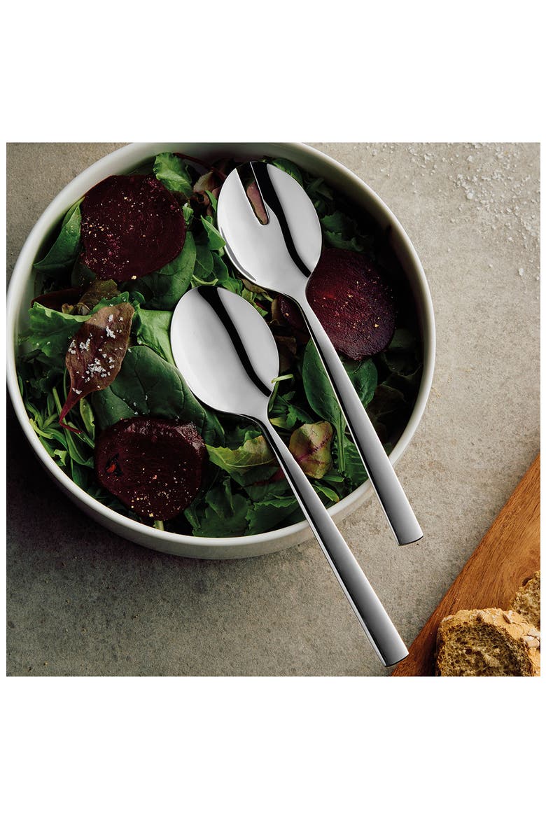 Leo Pure 2-Piece Salad Server Set, Alternate, color, SILVER