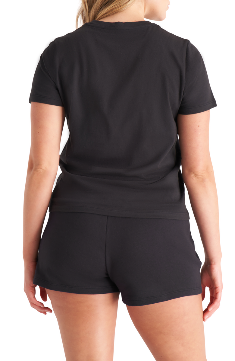 The Standard Stitch The Organic Cotton Crew Tee, Alternate, color, Onyx