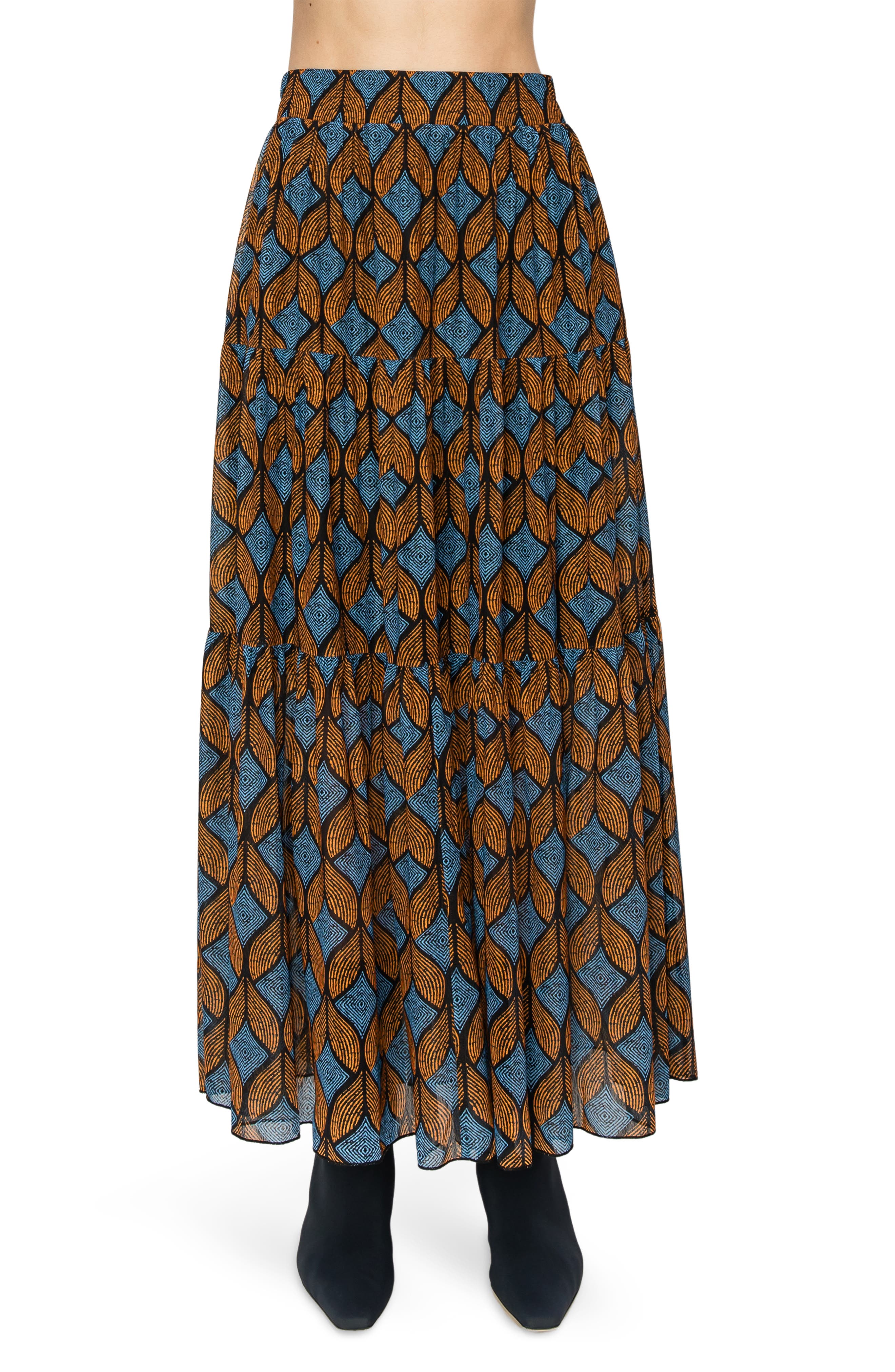 MELLODAY Mesh Tiered Skirt (Women) | Nordstromrack