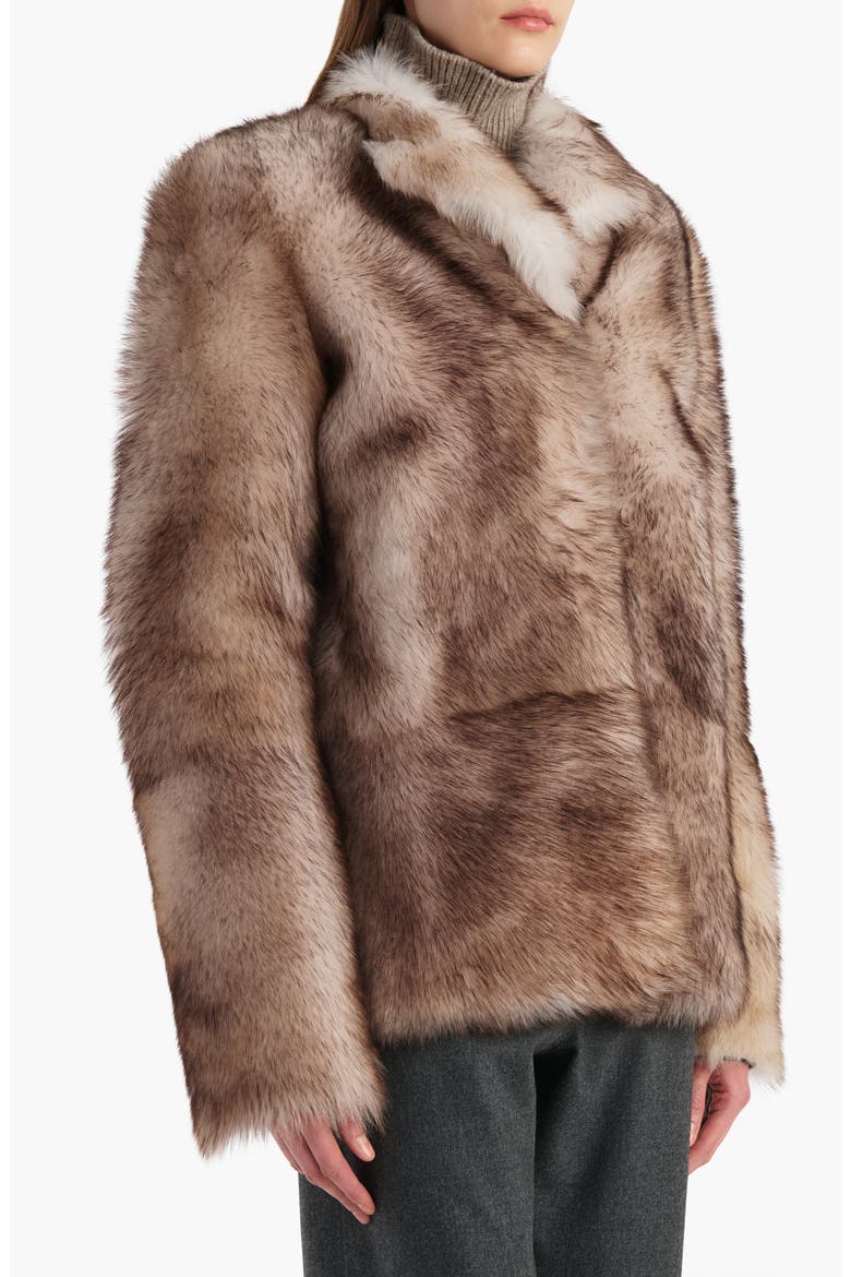Saraphina Genuine Shearling Jacket, Alternate, color, NATURAL