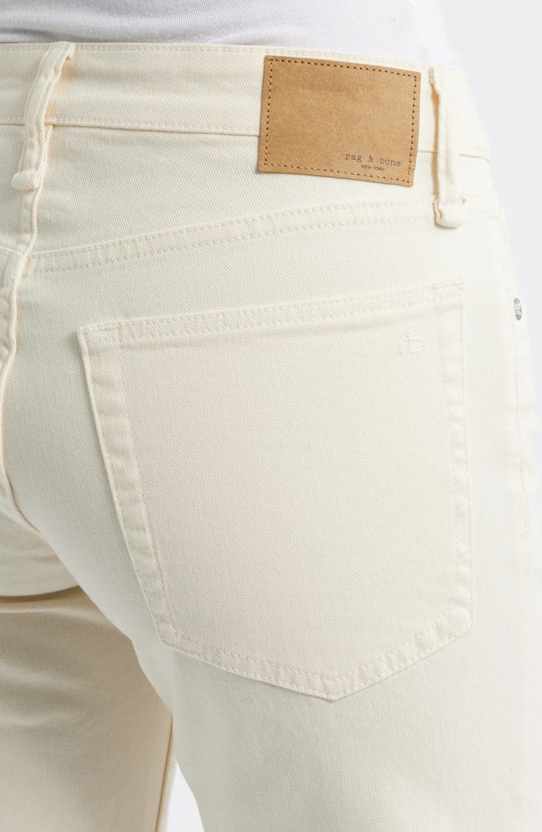 rag & bone Harlow Low Rise Ankle Straight Leg Jeans, Alternate, color, Ecru