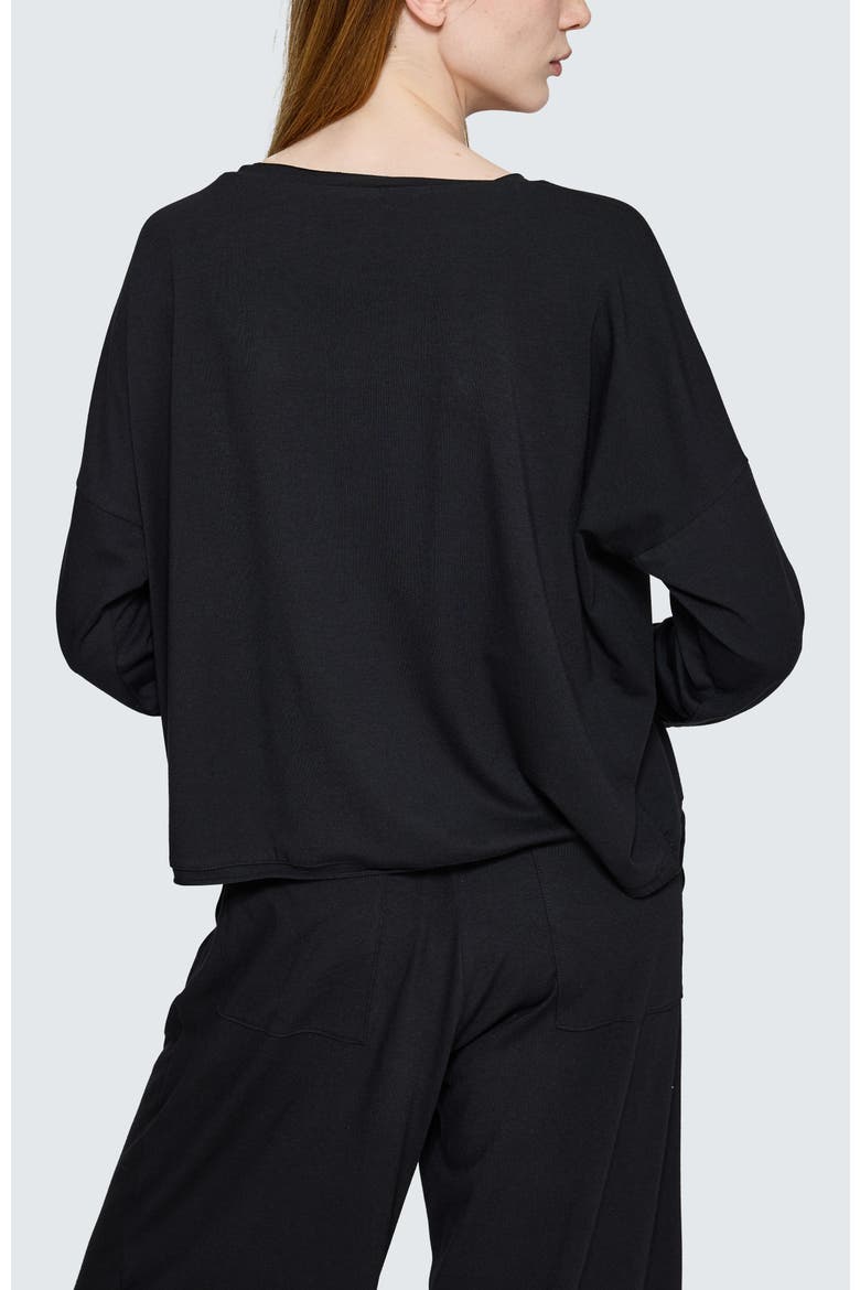 Lana Boxy Blouse, Alternate, color, Black