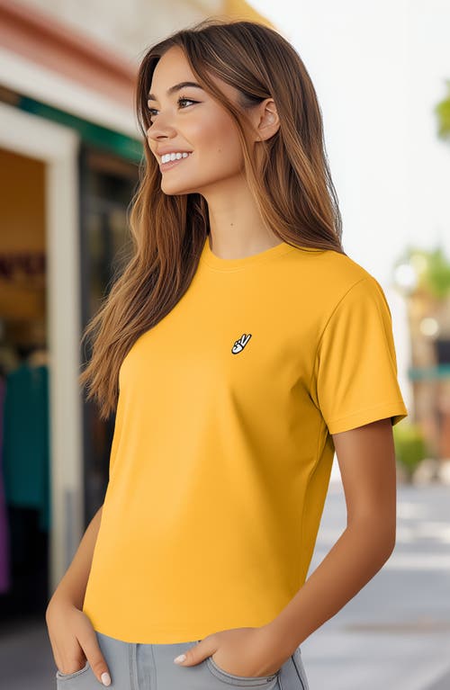 DALIX DALIX WOMENS PEACE SIGN JERSEY RELAXED TEE 