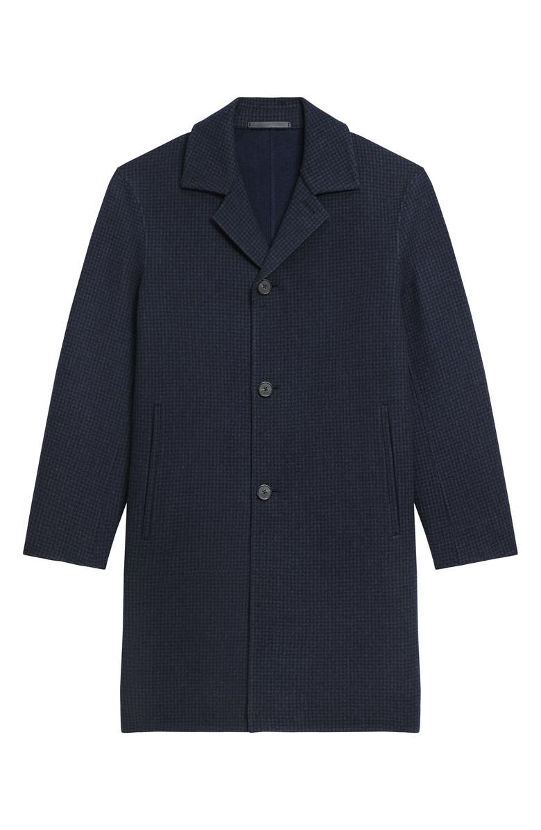 Theory Double Face Wool & Cashmere Topcoat, Alternate, color, Baltic Multi - Zci