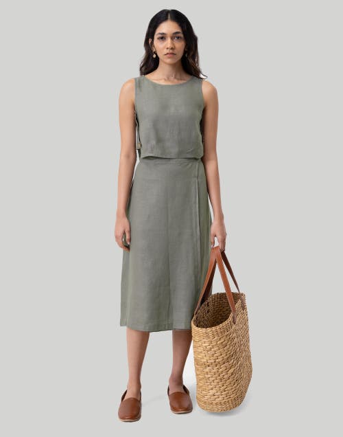 Reistor Breezy Hemp Summer Set In Dark Green In Hemp Dark Green
