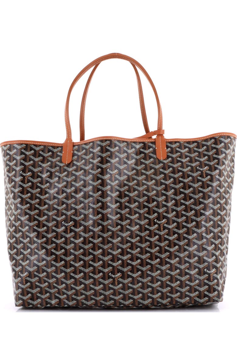 Pre-Owned Goyard Saint Louis Tote Coated Canvas GM, Alternate, color, Brown