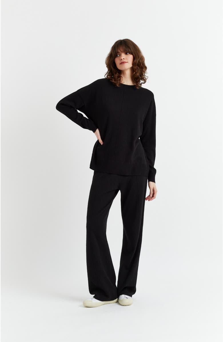 Chinti & Parker Wool & Cashmere Slouchy Sweater, Alternate, color, Black