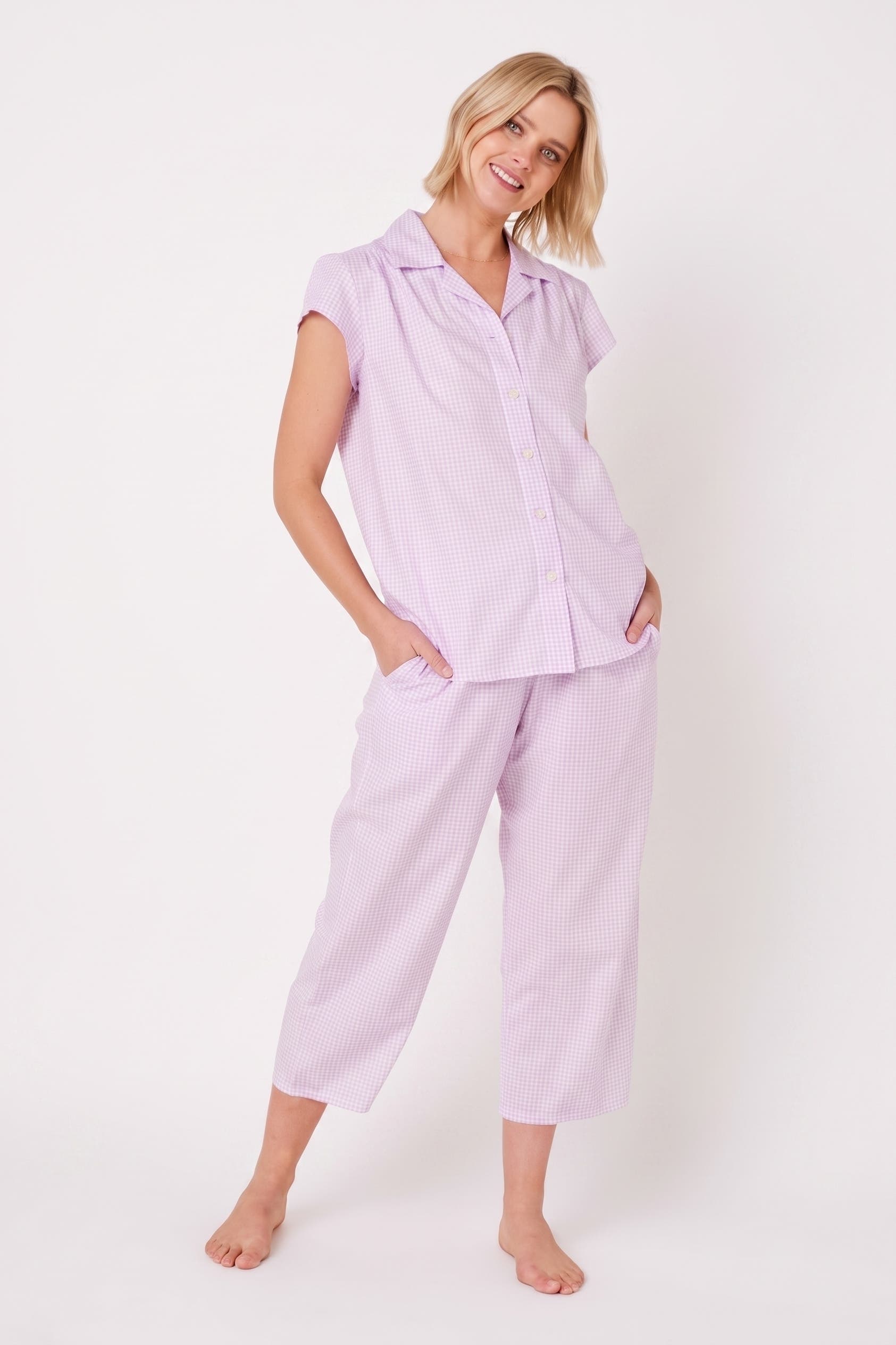 Gingham Lavender