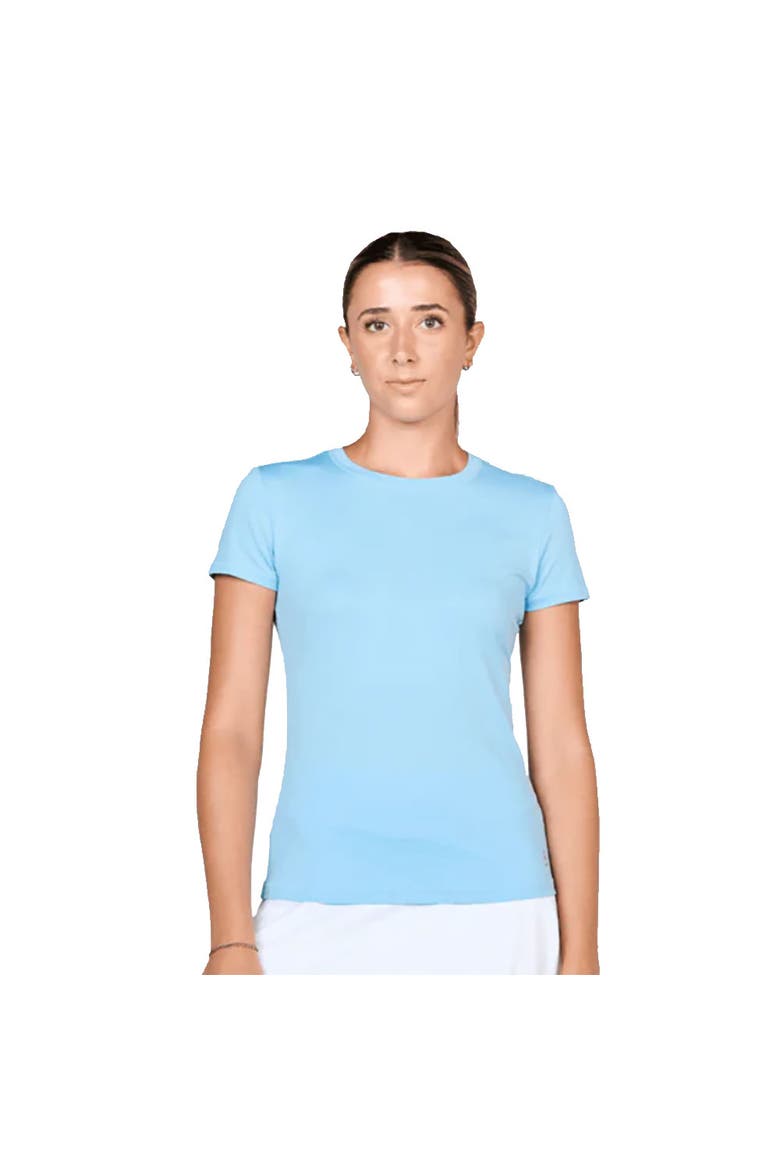 UV Colors Short Sleeve Womens Tennis Shirt, Main, color, Cloud