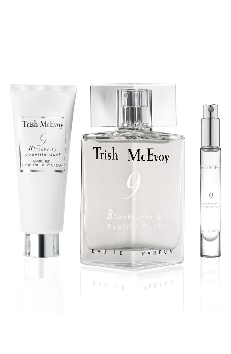 Trish McEvoy The Power of Fragrance<sup>®</sup> No. 9 Blackberry & Vanilla Musk Eau de Parfum Set-$235 Value, Main, color, 