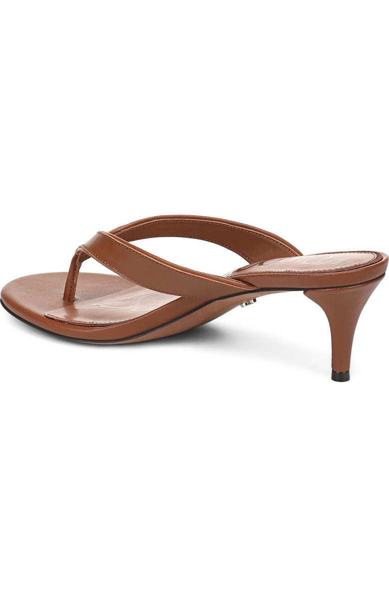 Sam Edelman Amie Kitten Heel Flip Flop, Alternate, color, Rich Cognac