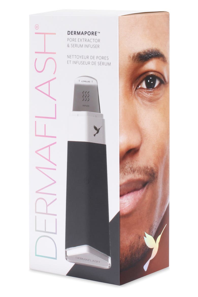 Ultrasonic Pore Extractor & Serum Infuser, Alternate, color, CHARCOAL