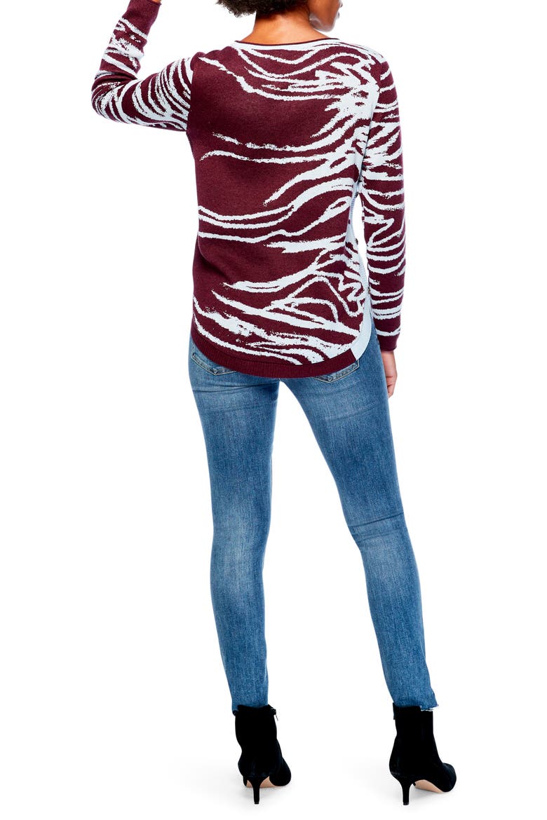 In My Nature Sweater, Alternate, color, WINTERBERRY