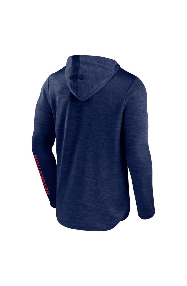 FANATICS Men's Fanatics Branded Navy New England Revolution First Period Space-Dye Pullover Hoodie, Alternate, color, 