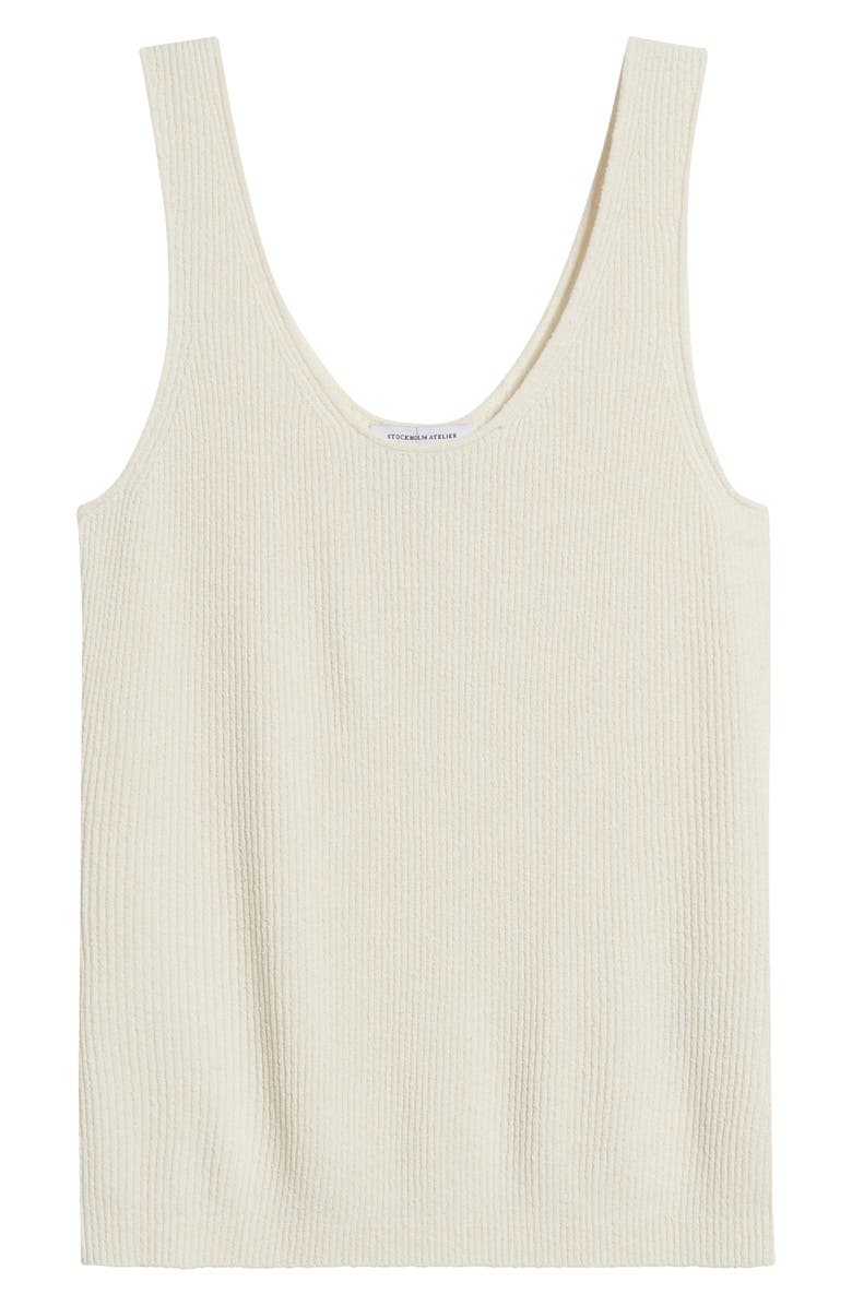 & Other Stories Scoop Neck Rib Knit Tank, Alternate, color, 