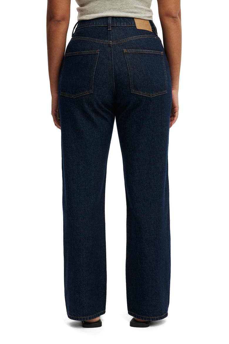 Curvy '91 High Waist Straight Leg Jeans, Alternate, color, ARIES BLUE
