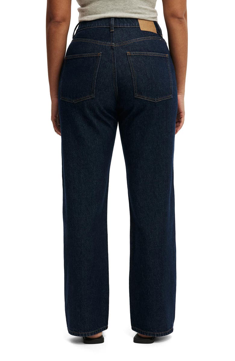 Cotton On Curvy 91 High Waist Straight Leg Jeans, Alternate, color, Aries Blue