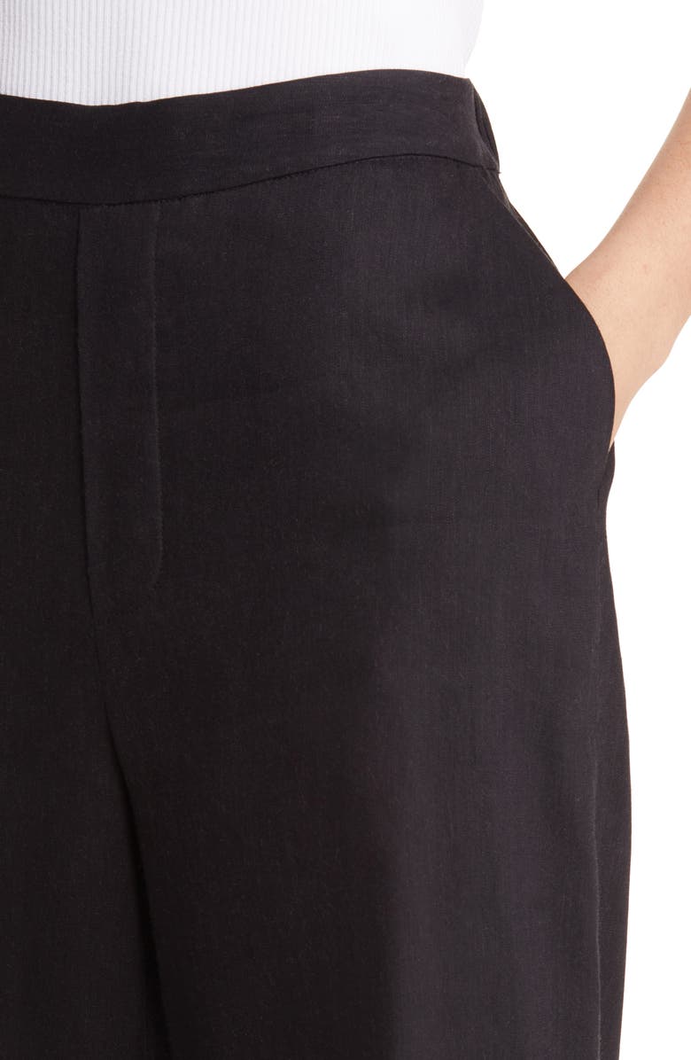 Nordstrom Wide Leg Crop Linen Blend Pants, Alternate, color,