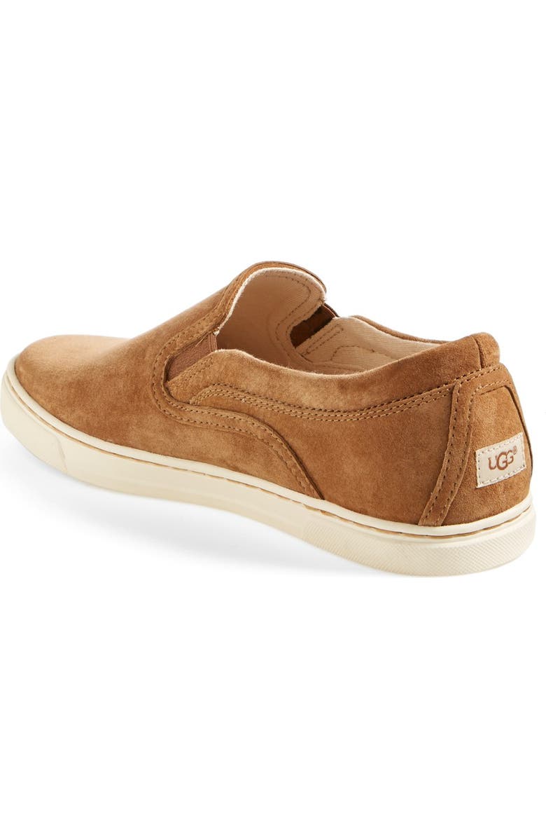UGG<sup>®</sup> Fierce Water Resistant Suede Slip-On Sneaker, Alternate, color,