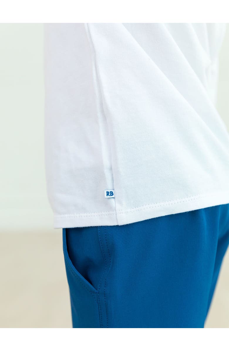 RuffleButts Boys Long Sleeve Basic Tee, Alternate, color, White