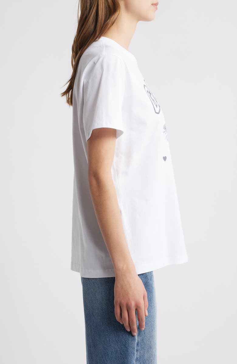 Ganni Basic Duckie Relaxed Graphic T-Shirt, Alternate, color,