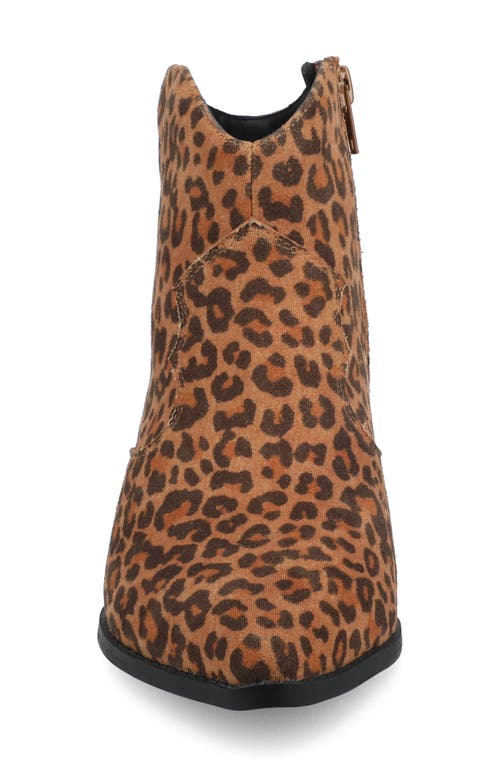 Journee Collection Taliah Western Ankle Boot In Brown