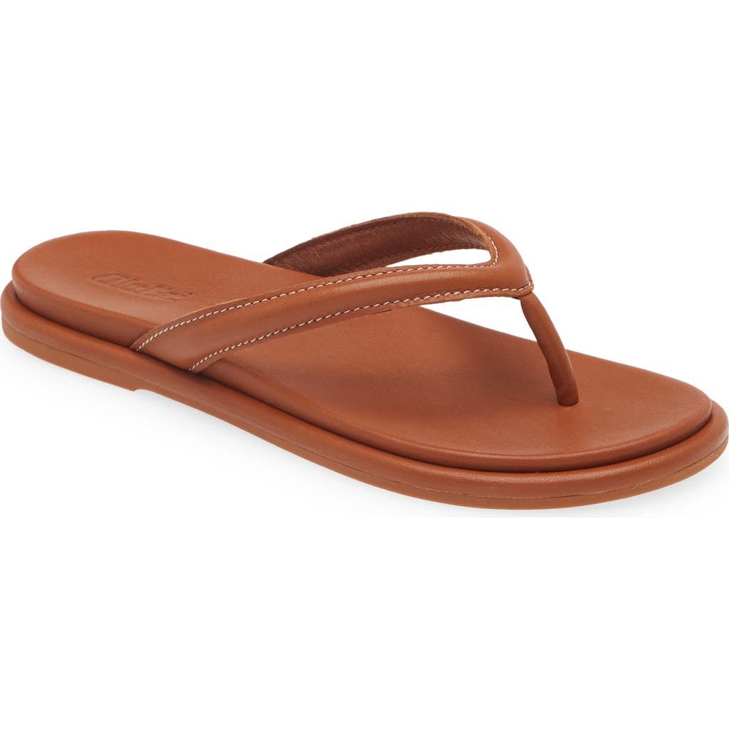 Olukai Tiare Flip Flop In Brown