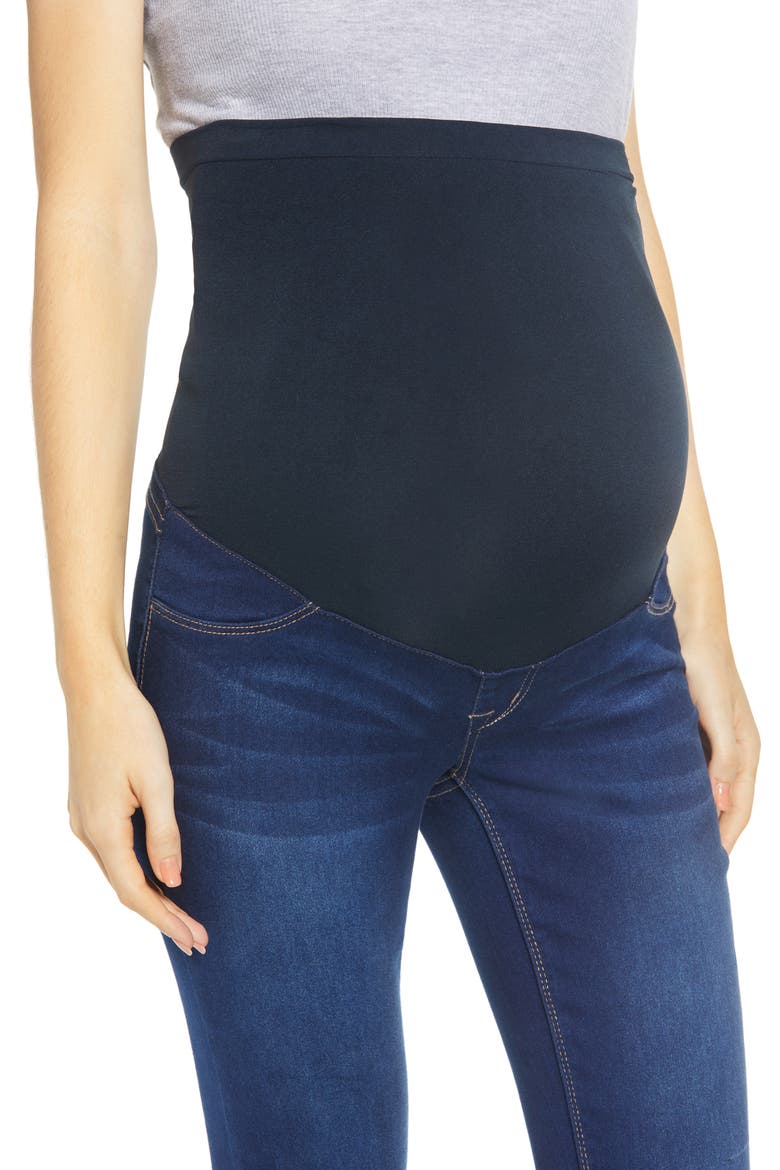 Butter Maternity Ankle Skinny Jeans, Alternate, color, LENNOX