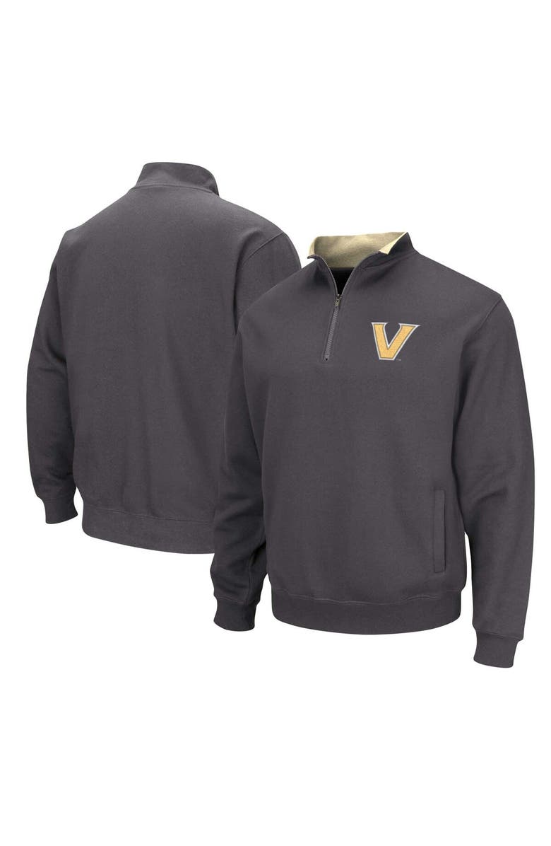 COLOSSEUM Men's Colosseum Charcoal Vanderbilt Commodores Tortugas Quarter-Zip Jacket, Alternate, color, Charcoal
