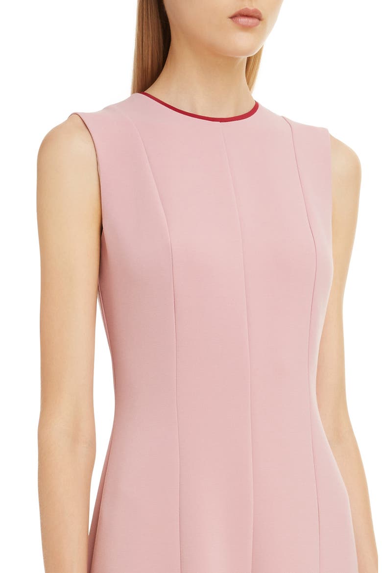 Contrast Stripe Sleeveless Midi Dress, Alternate, color, SNAPDRAGON/ AMARANTHUS