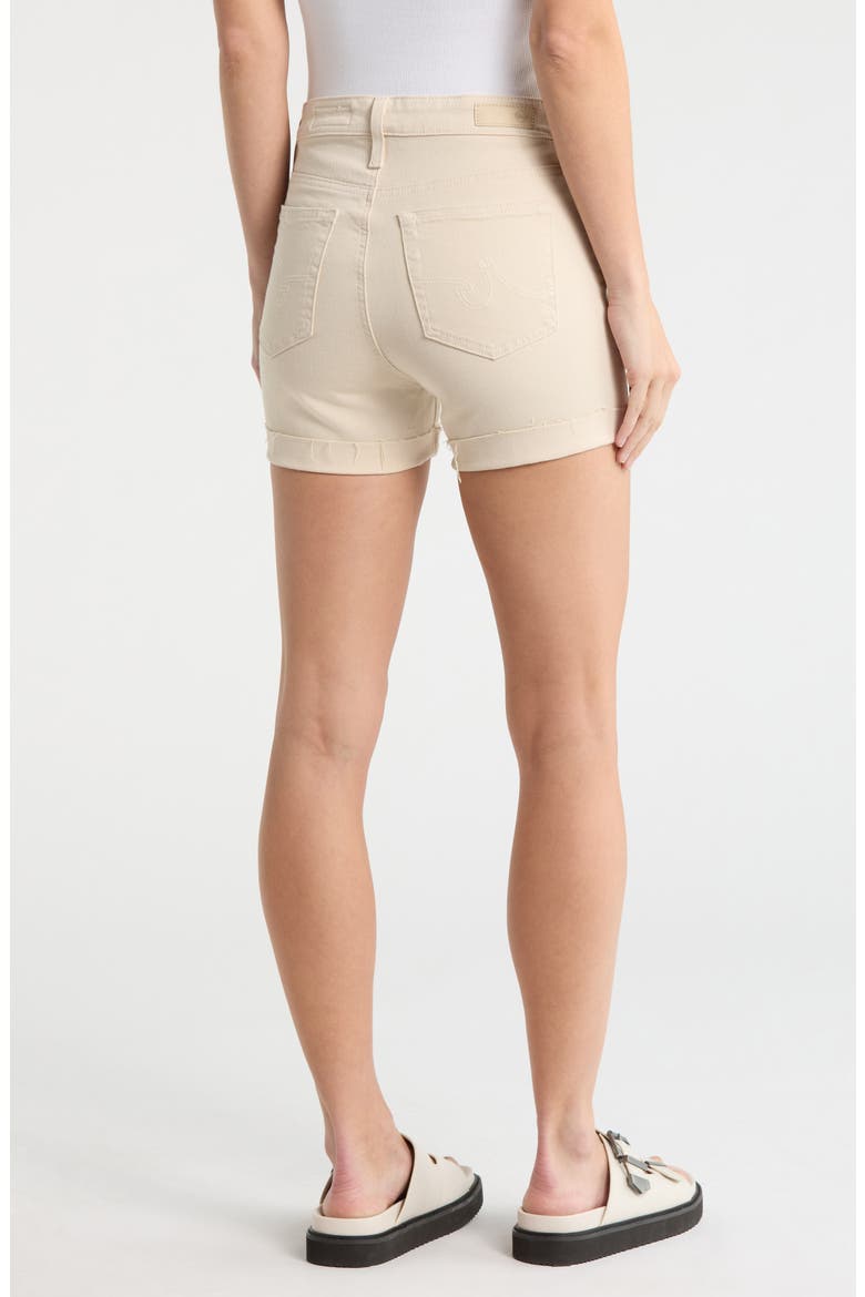 Mari High Waist Denim Shorts, Alternate, color, OPAL STONE