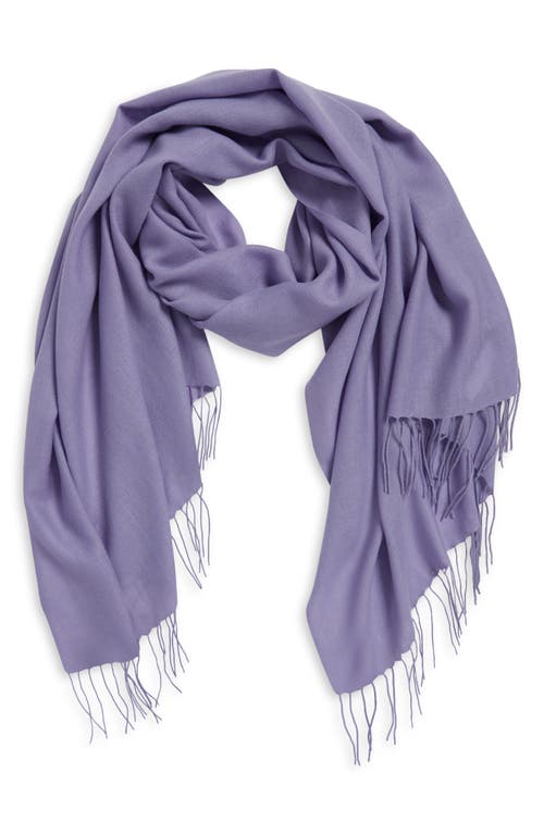 Nordstrom Tissue Weight Wool & Cashmere Scarf In Purple Daybreak