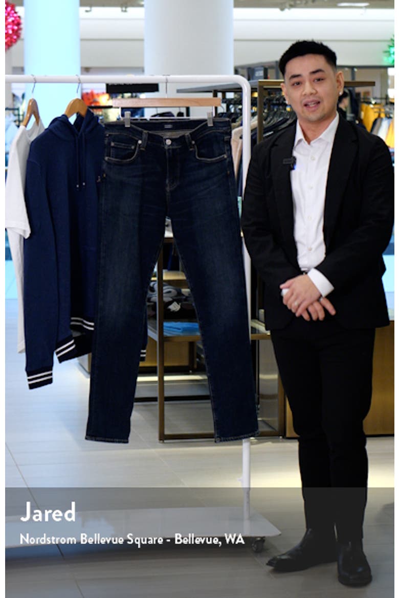 London Slim Taper Fit Stretch Cotton & Cashmere Jeans video