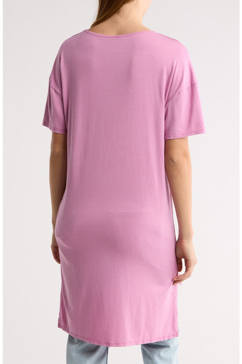 Short Sleeve High-Low Tunic Top, Alternate, color, CORCUS