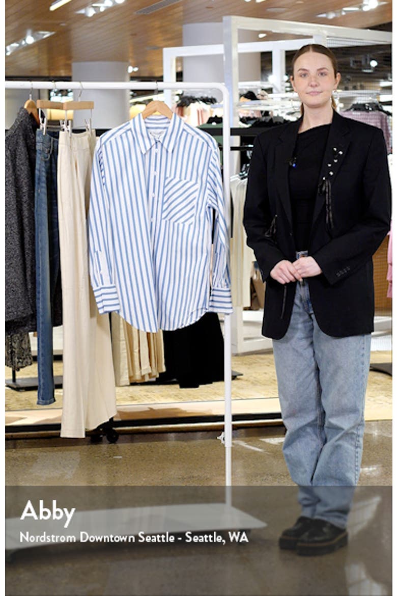 Stripe Long Sleeve Cotton Button-Up Shirt video