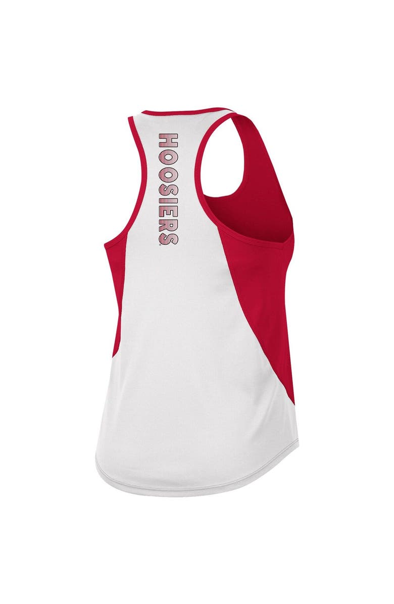 COLOSSEUM Women's Colosseum Crimson Indiana Hoosiers Sachs 2-Hit Scoop Neck Racerback Tank Top, Alternate, color, 