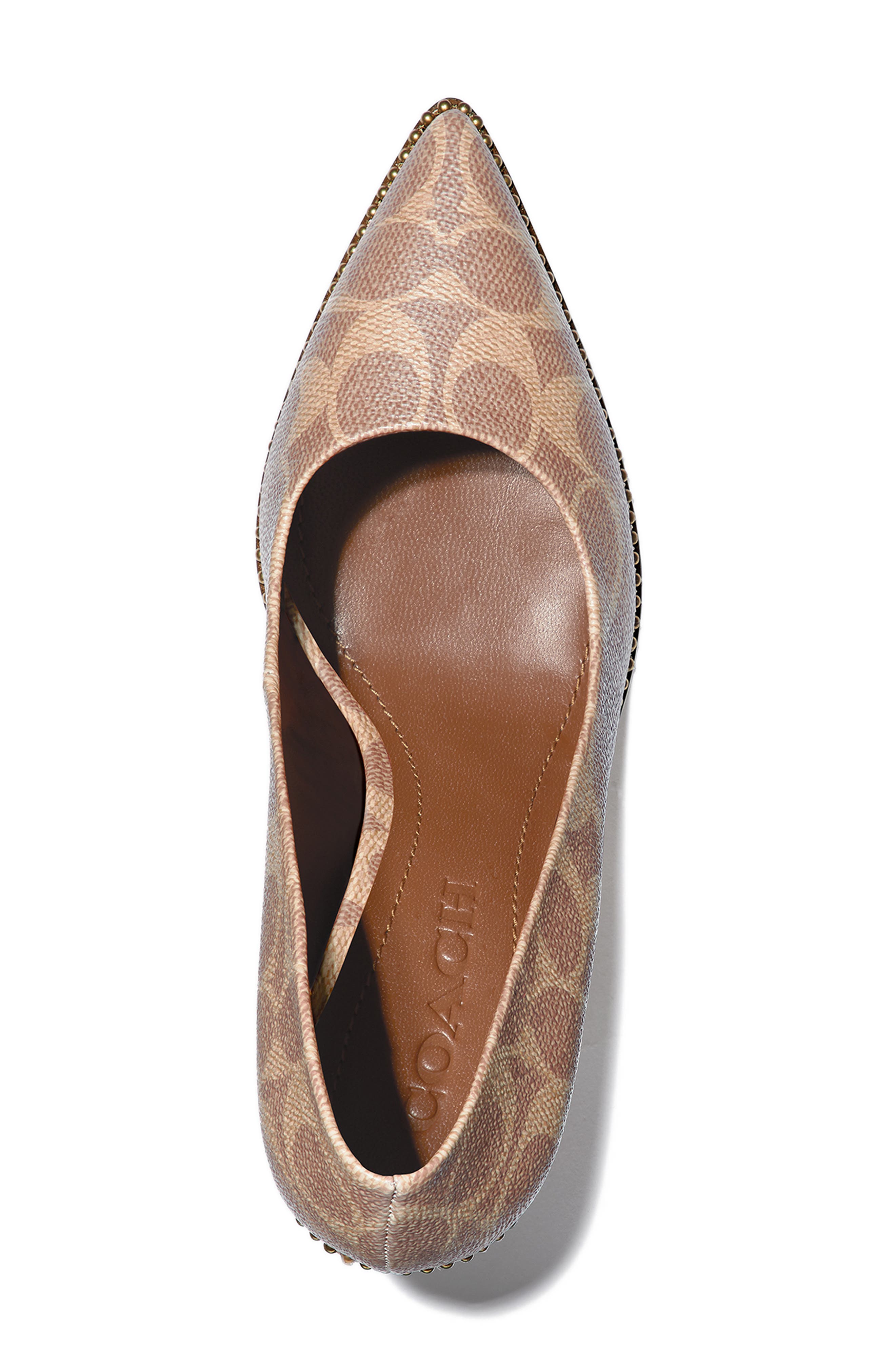Waverly Pointed Toe Pump, Alternate, color, TAN CANVAS