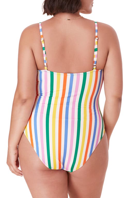 Andie The Amalfi One-piece Swimsuit In Rainbow Stripe