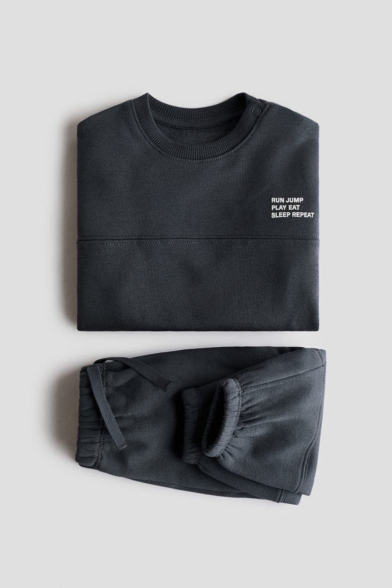 2-piece Sweatshirt Set, Alternate, color, Gray/Run Jump Play