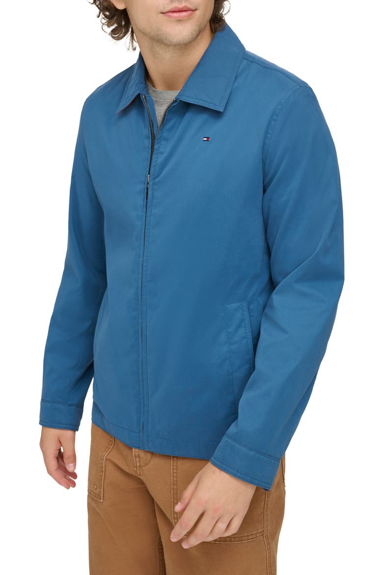 Microtwill Golf Jacket, Alternate, color, MEDIUM BLUE
