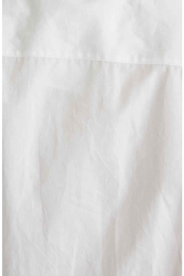 Cutoff Sleeve Cotton Poplin Shirt, Alternate, color, 100 WHITE