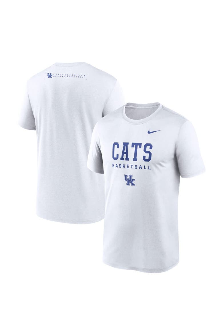 Men's Nike White Kentucky Wildcats 2025 Courtside Basketball Legend Dri-FIT T-Shirt, Main, color, White