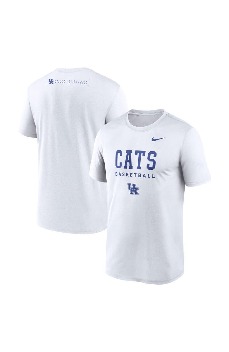 Nike Men's Nike White Kentucky Wildcats 2025 Courtside Basketball Legend Dri-FIT T-Shirt, Main, color, White