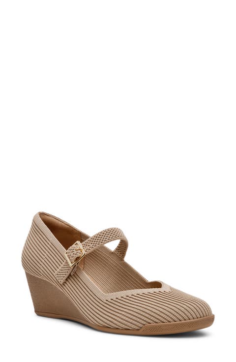 Trixie Wedge Mary Jane Pump (Women)
