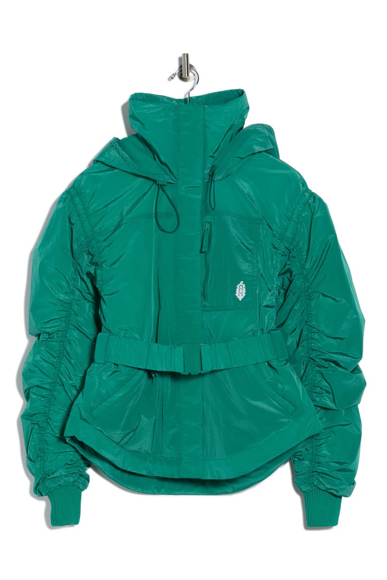 FP Movement Lift Love Waterproof PrimaLoft® Insulated Hooded Jacket, Alternate, color, HOLLY