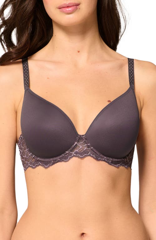 Simone Perele Caresse Underwire Plunge Bra In Gray