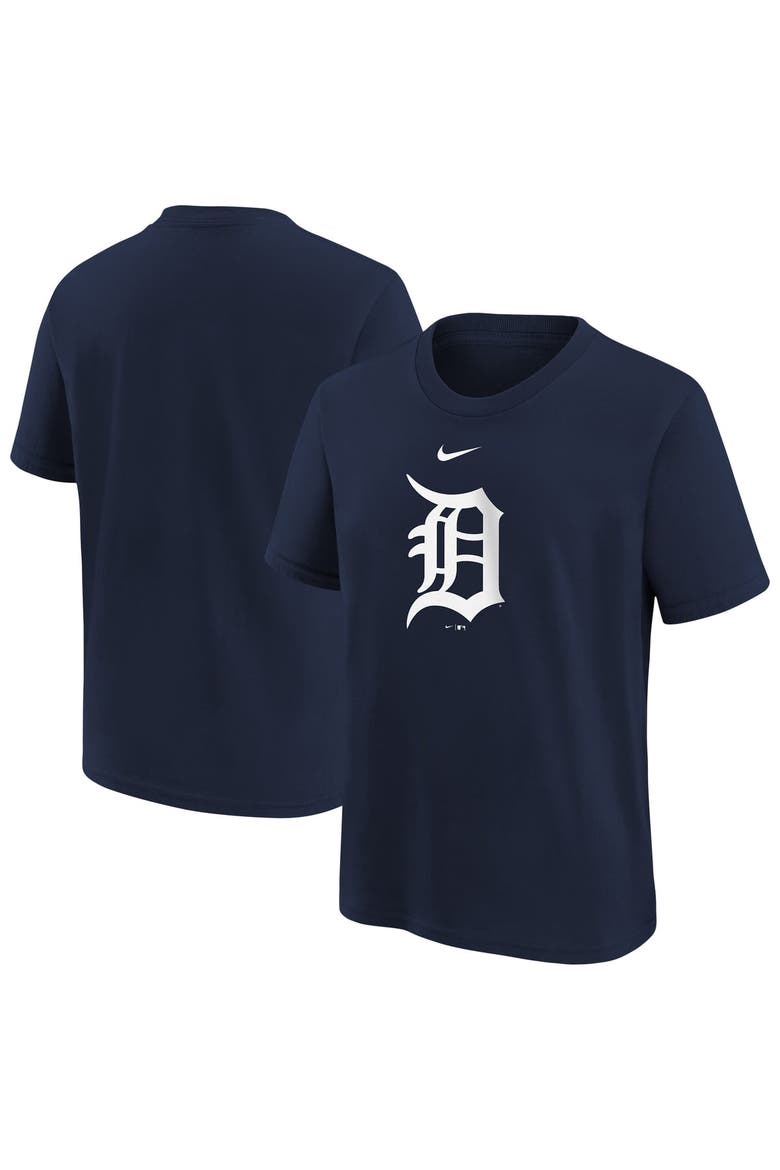 Youth Nike  Navy Detroit Tigers Large Logo T-Shirt, Main, color, Navy